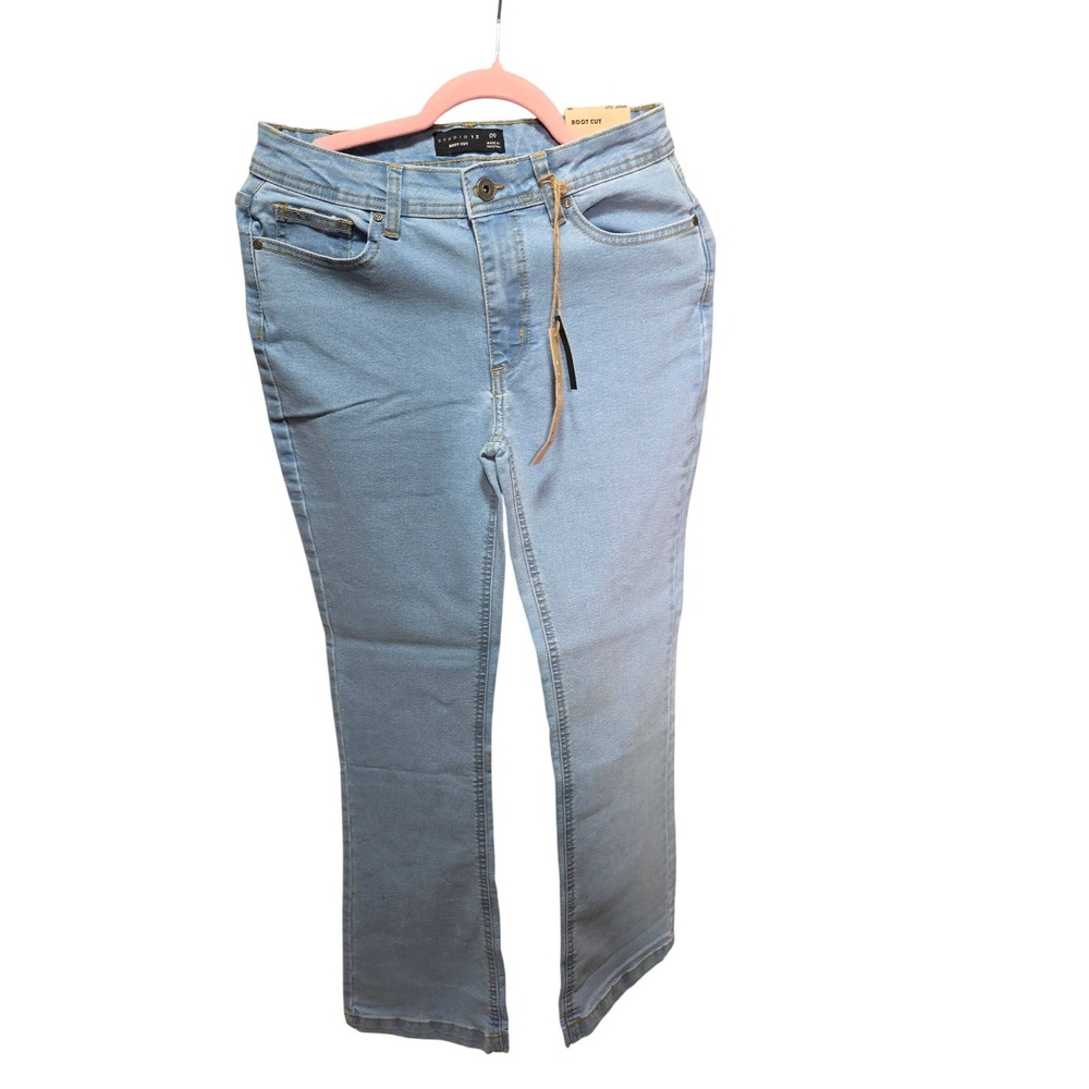 Studio 12 Boot Cut Jeans Light Wash Stretch Denim Size 09 New With Tags